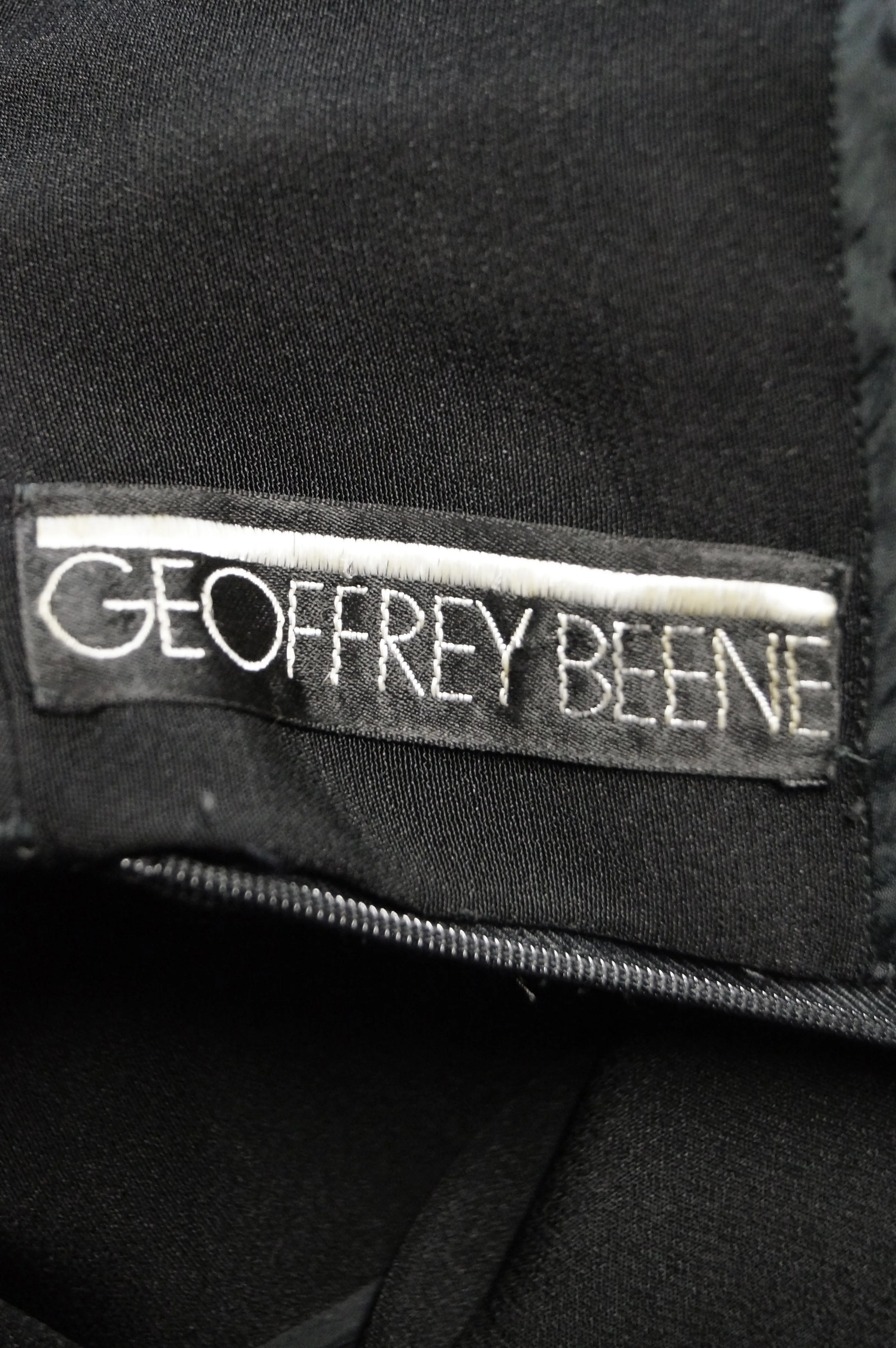1960s Geoffrey Beene Black Petal Bell Sleeve Cocktail Dress