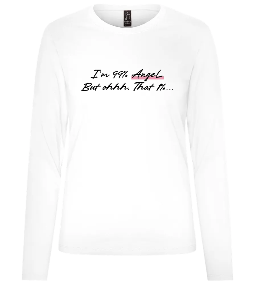 99% Angel Design - Premium Women´s long sleeve t-shirt