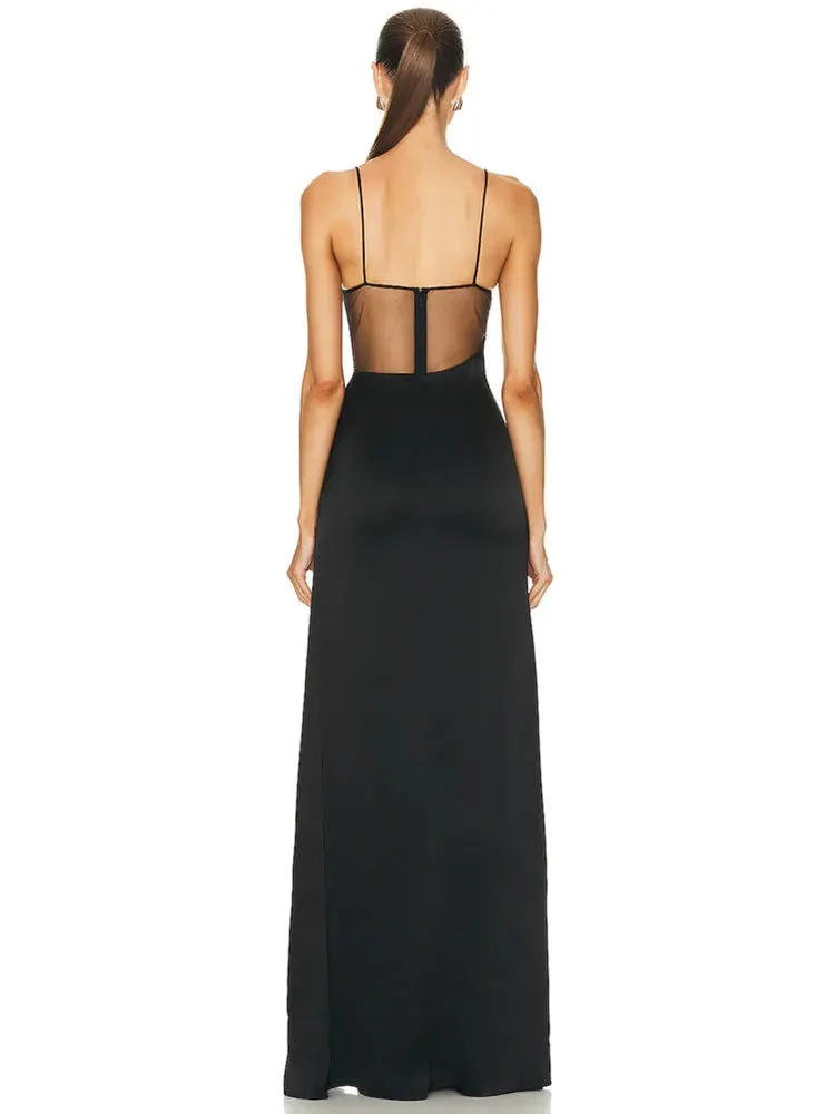 A&A Luxe Mesh Starfish Maxi Bandage Dress