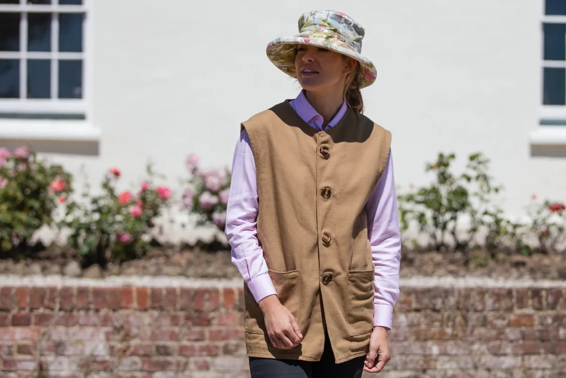 Abstract Linen Sun Hat