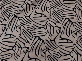 Abstract Moments - Printed Moss Crepe