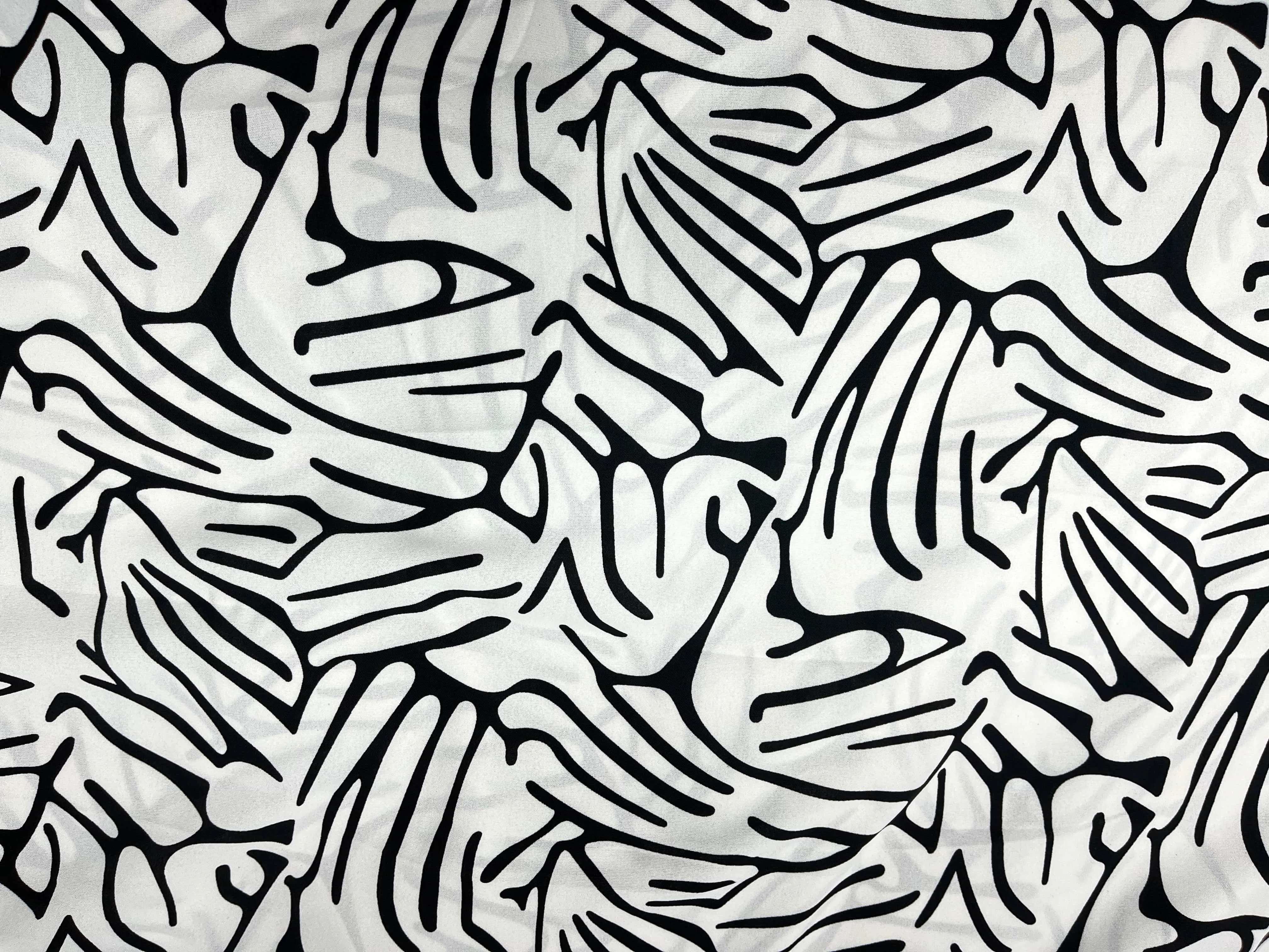 Abstract Moments - Printed Moss Crepe