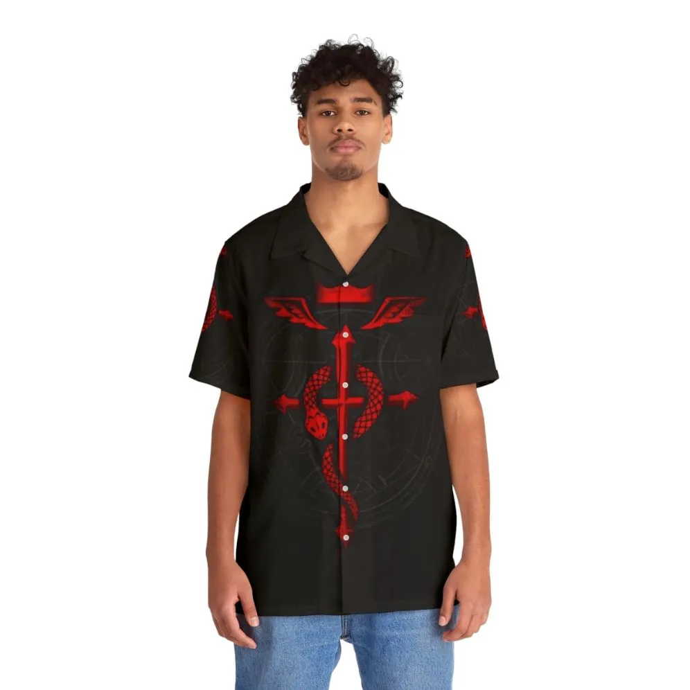 Alchemy Flamel Hawaiian Shirt for Anime Fans
