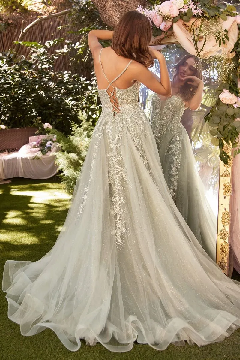 Andrea & Leo Couture A1261 Embellished A-Line Layered Tulle Gown - Special Occasion/Curves