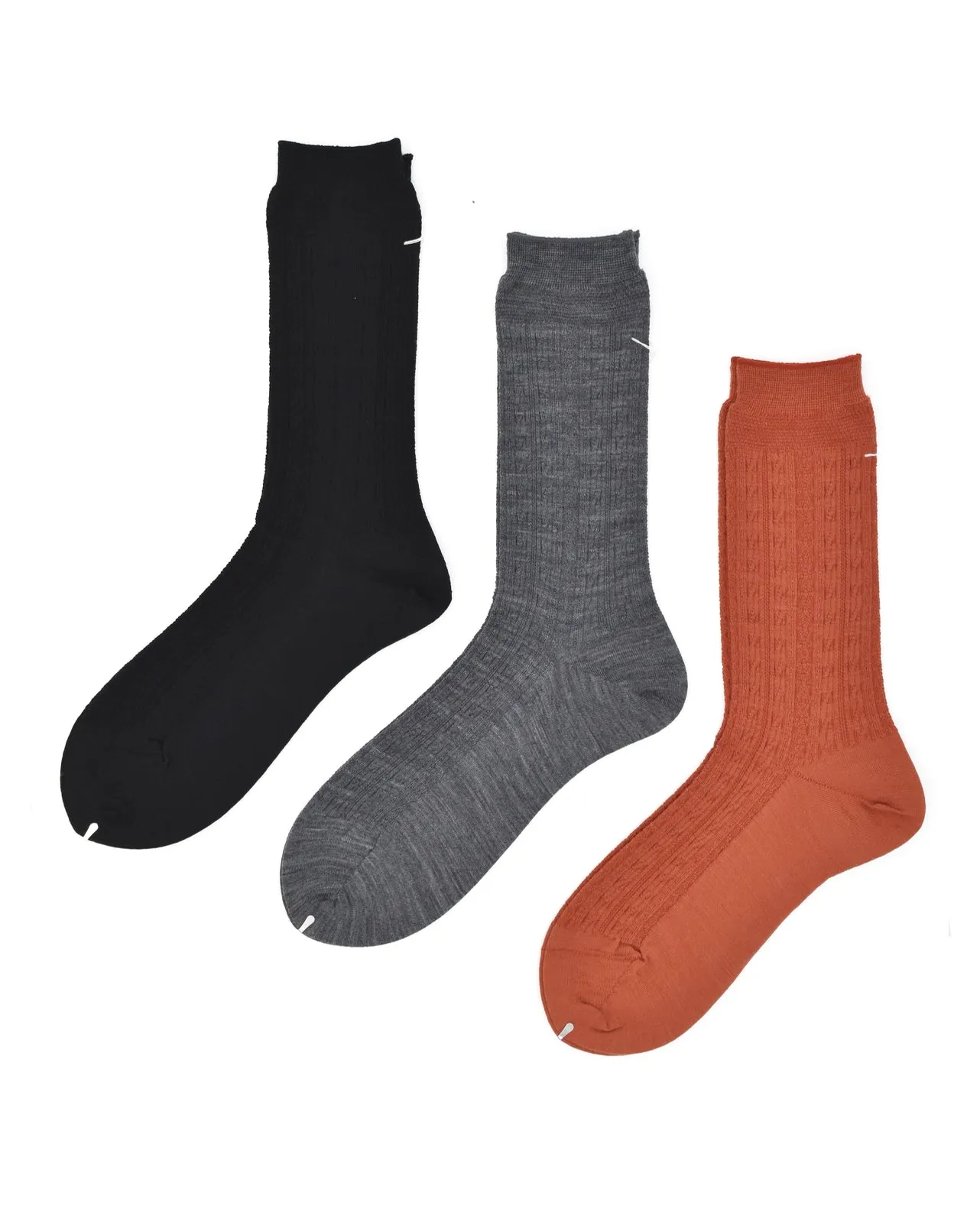 Antipast Mixed Cable Knit Dress Socks