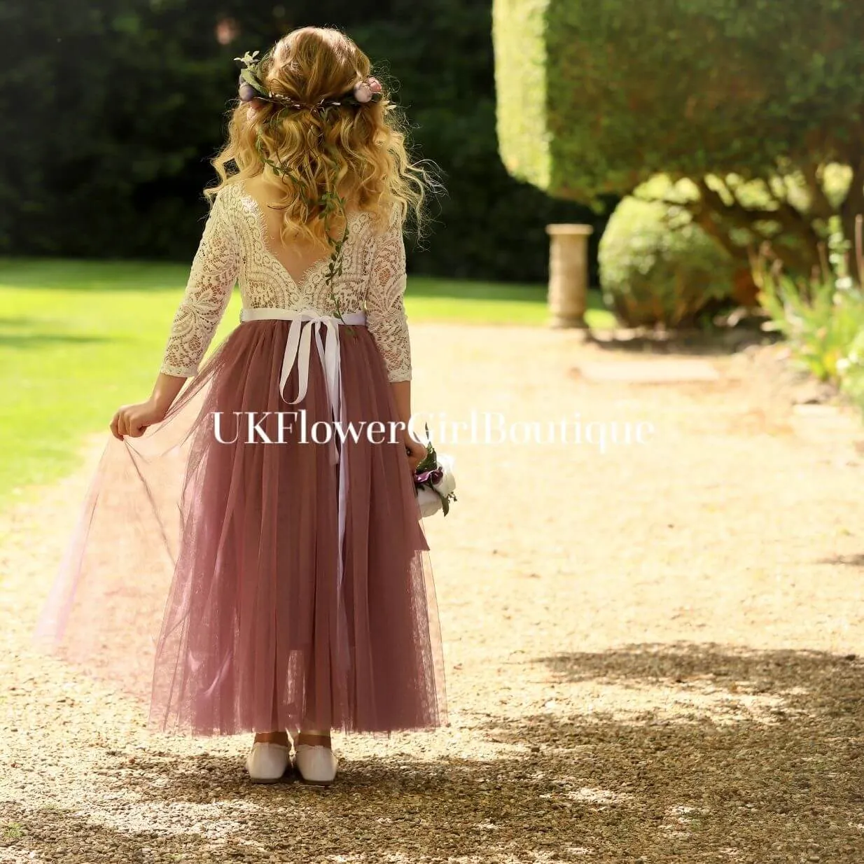 Baby Bohemian Classic Long Sleeve Dress - Heather