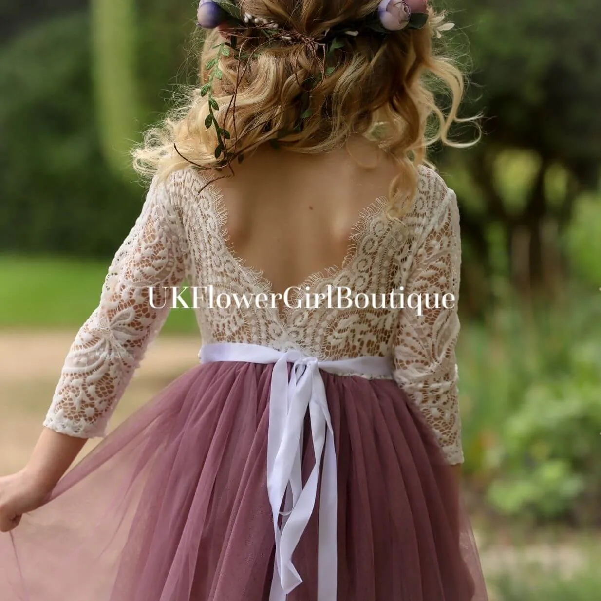 Baby Bohemian Classic Long Sleeve Dress - Heather