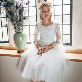 Baby Bohemian Classic Tea Dress - White