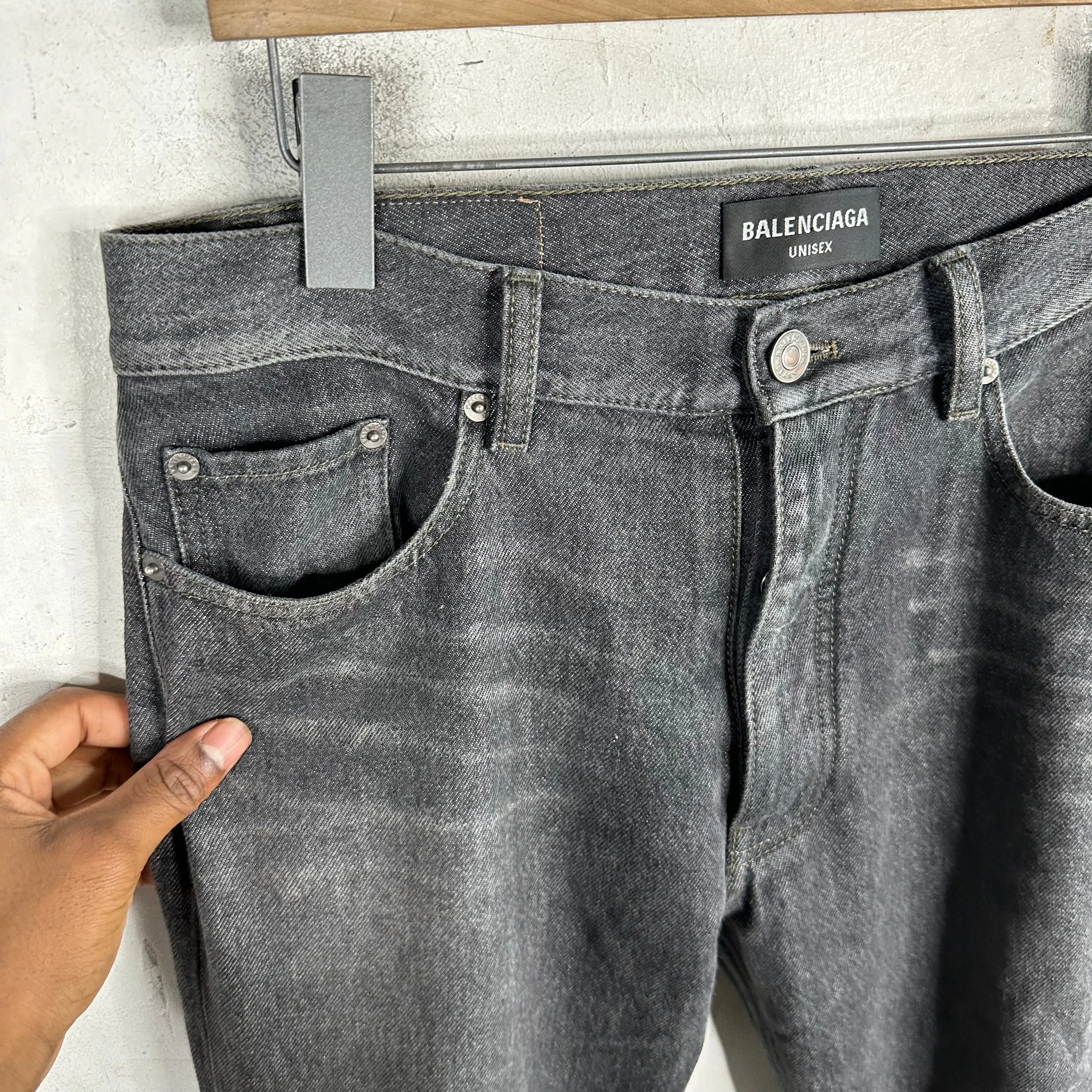 Balenciaga Cheek Rip Jeans