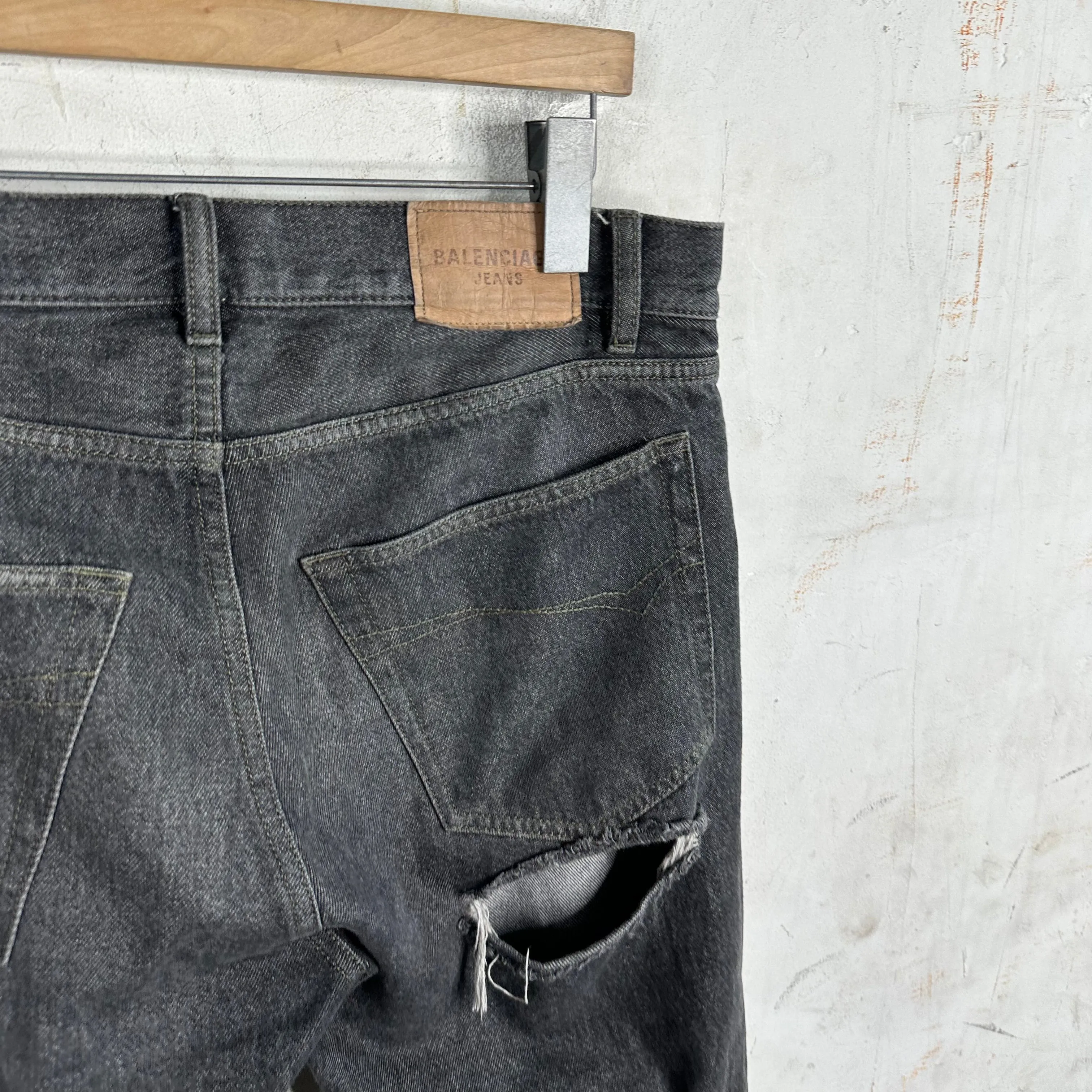 Balenciaga Cheek Rip Jeans