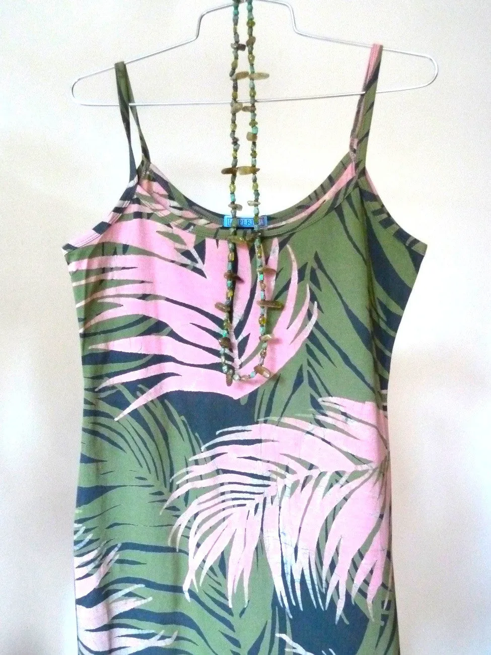 Batik Beach Dress Matisse  In Black And Cream