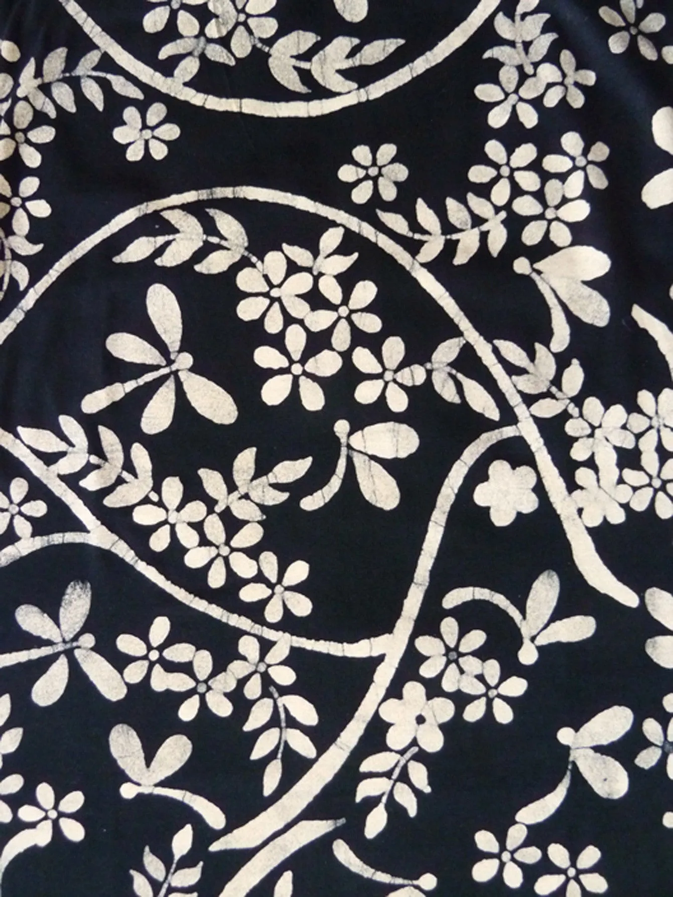 Batik Beach Dress Matisse  In Black And Cream