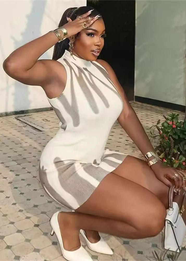 Battistina Backless Mini Dress
