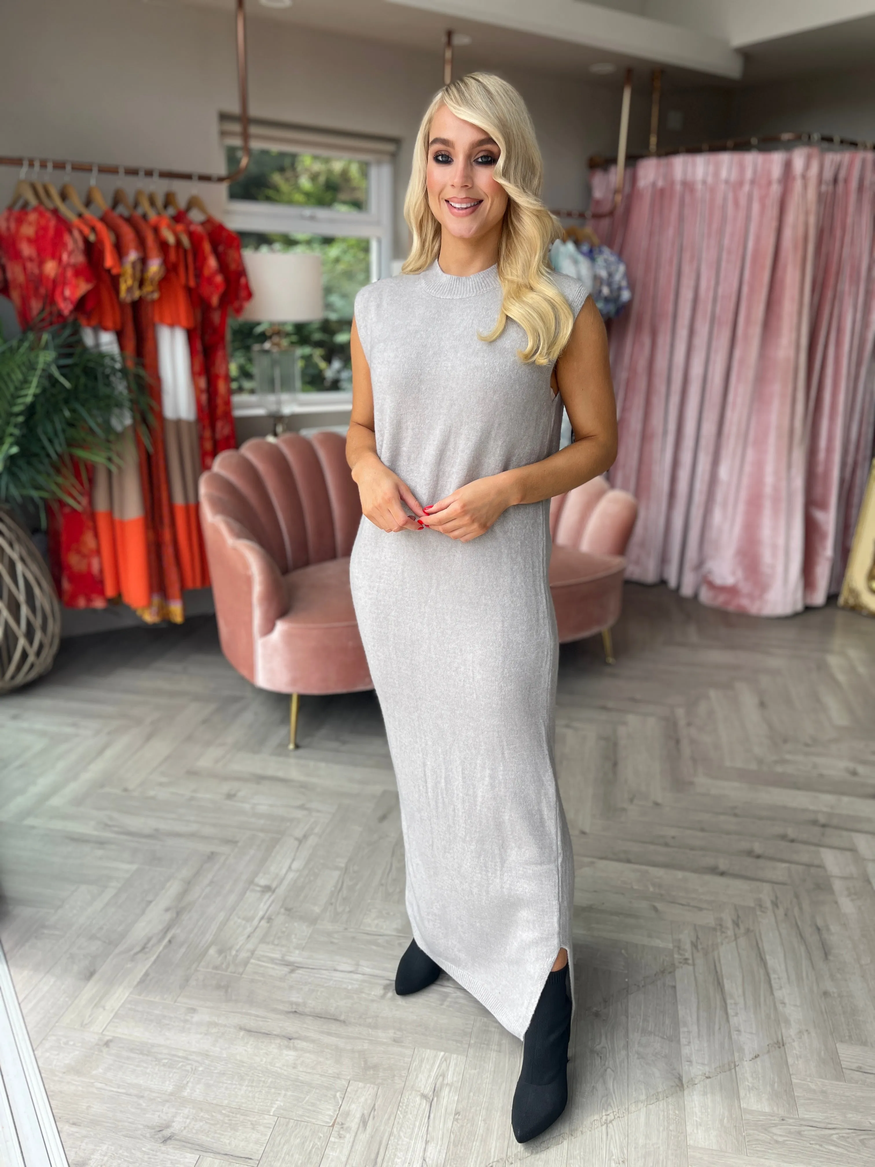 Bea Knit Set Pearl Grey