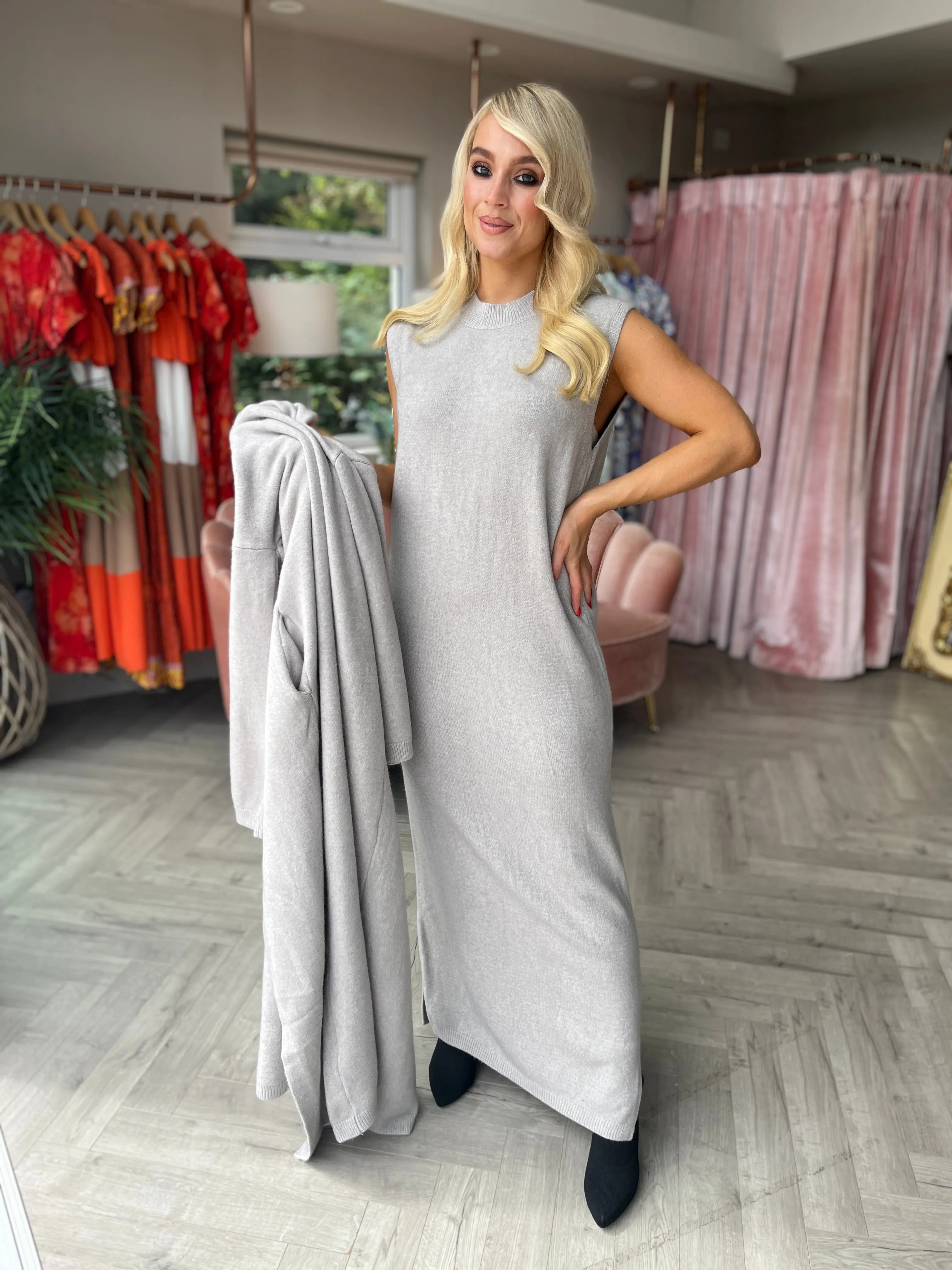 Bea Knit Set Pearl Grey