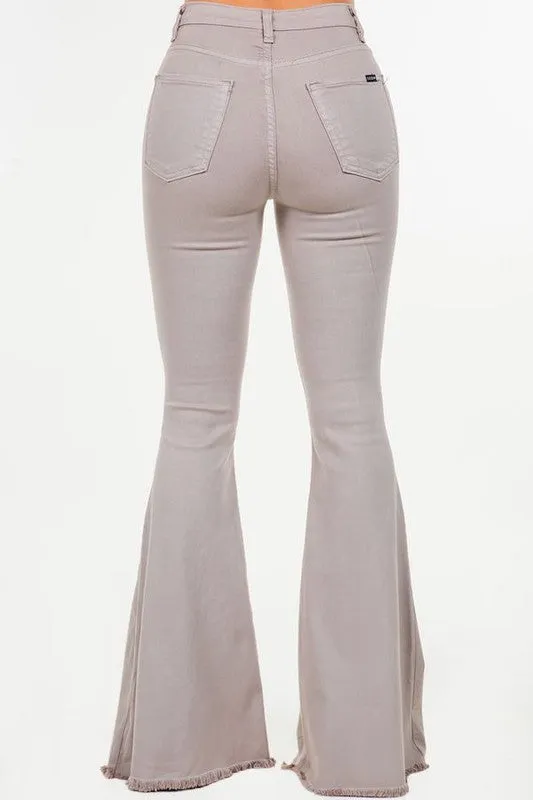 Bell Bottom Jean in Cool Grey