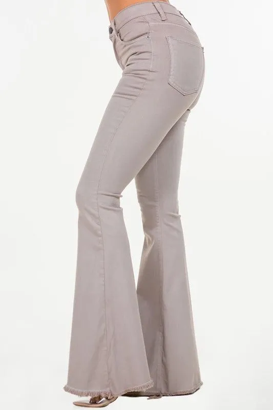 Bell Bottom Jean in Cool Grey