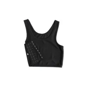 Binder Crop Top Chest - Large (Black)