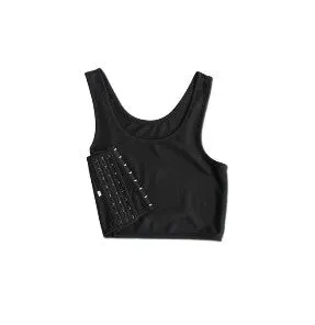 Binder Crop Top Chest - Large (Black)