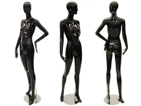 Black Abstract Female Mannequin MM-RXD03BK