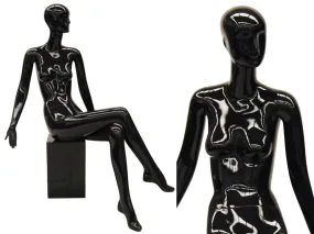 Black Abstract Female Mannequin MM-RXD08BK