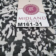 Black and White Abstract printed chiffon fabric 44" wide M161-31 Mtex