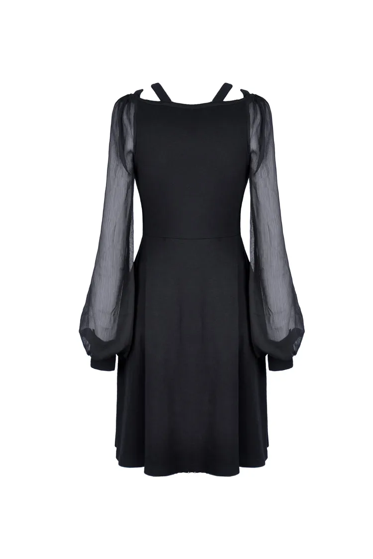 Black punk alternative star homecoming dresses DW330