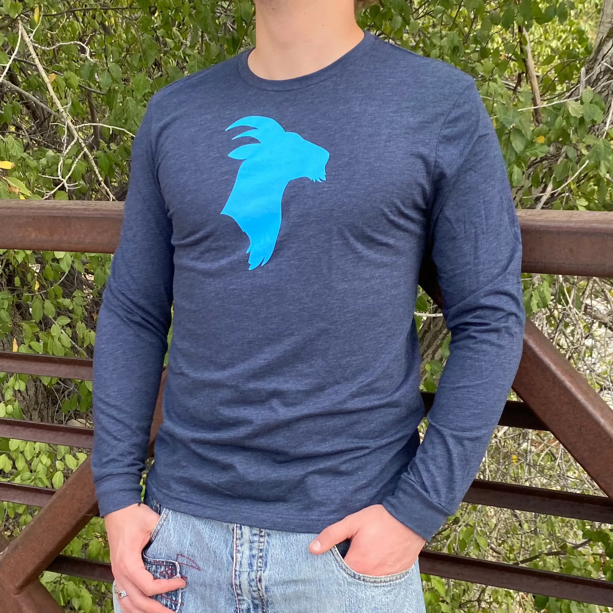 Blue Goat - Premium Long Sleeve T-Shirt
