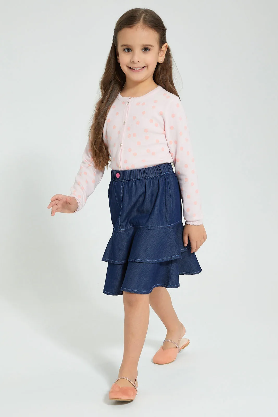 Blue Layered Skirt