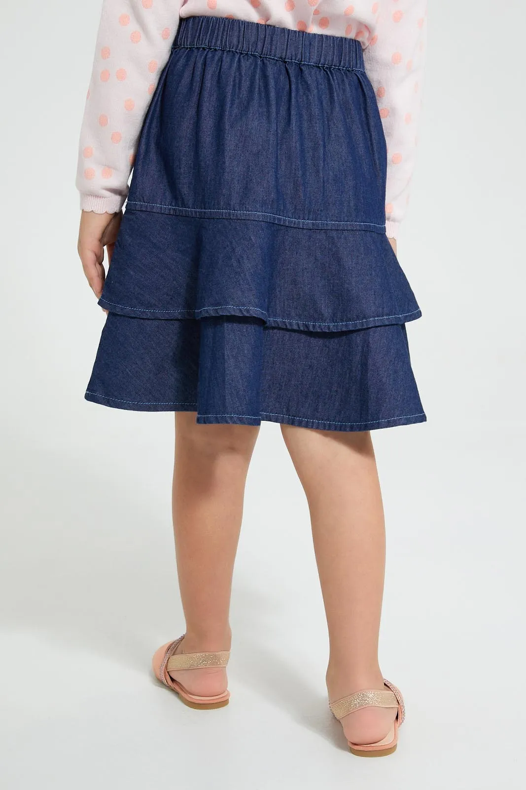 Blue Layered Skirt