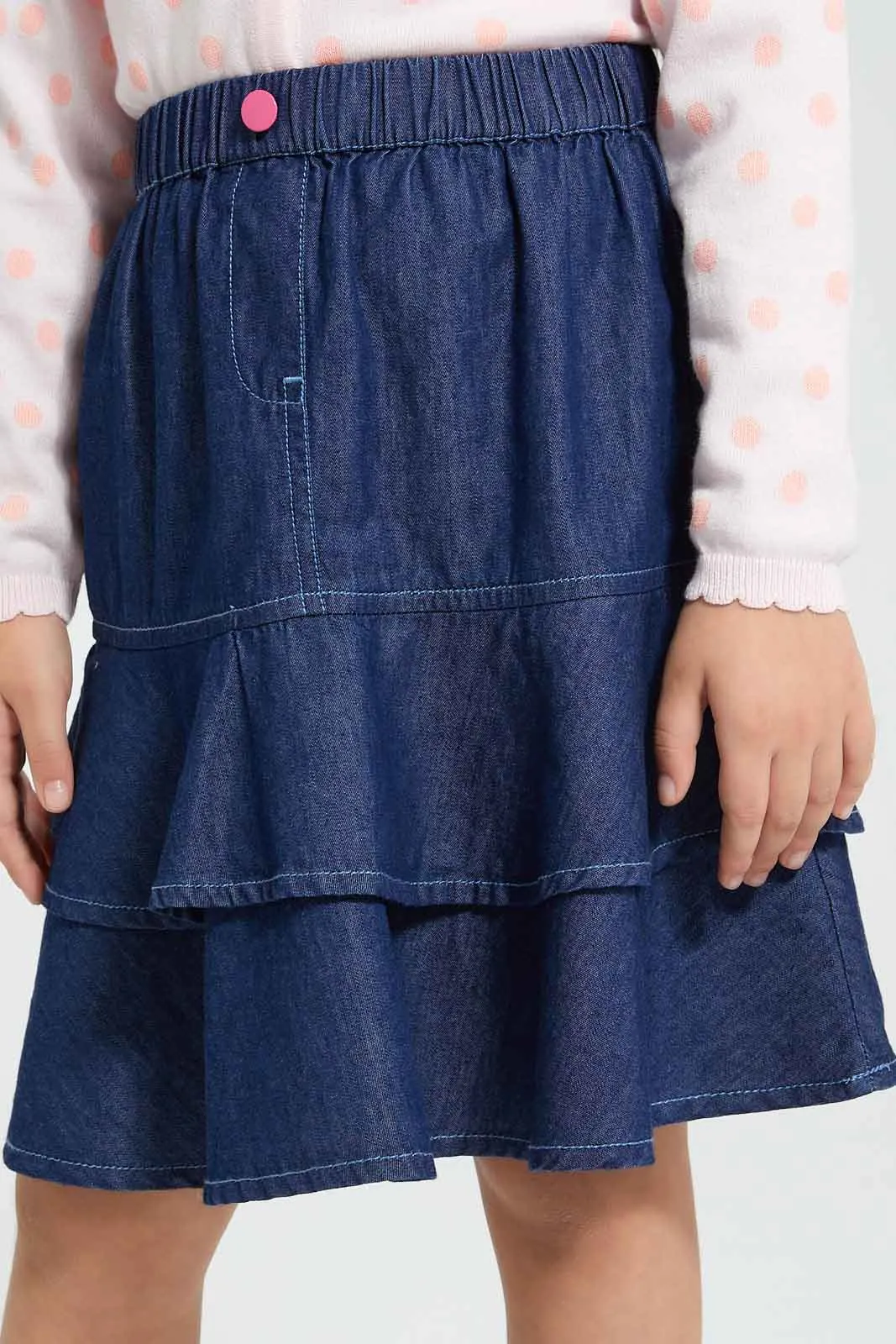 Blue Layered Skirt