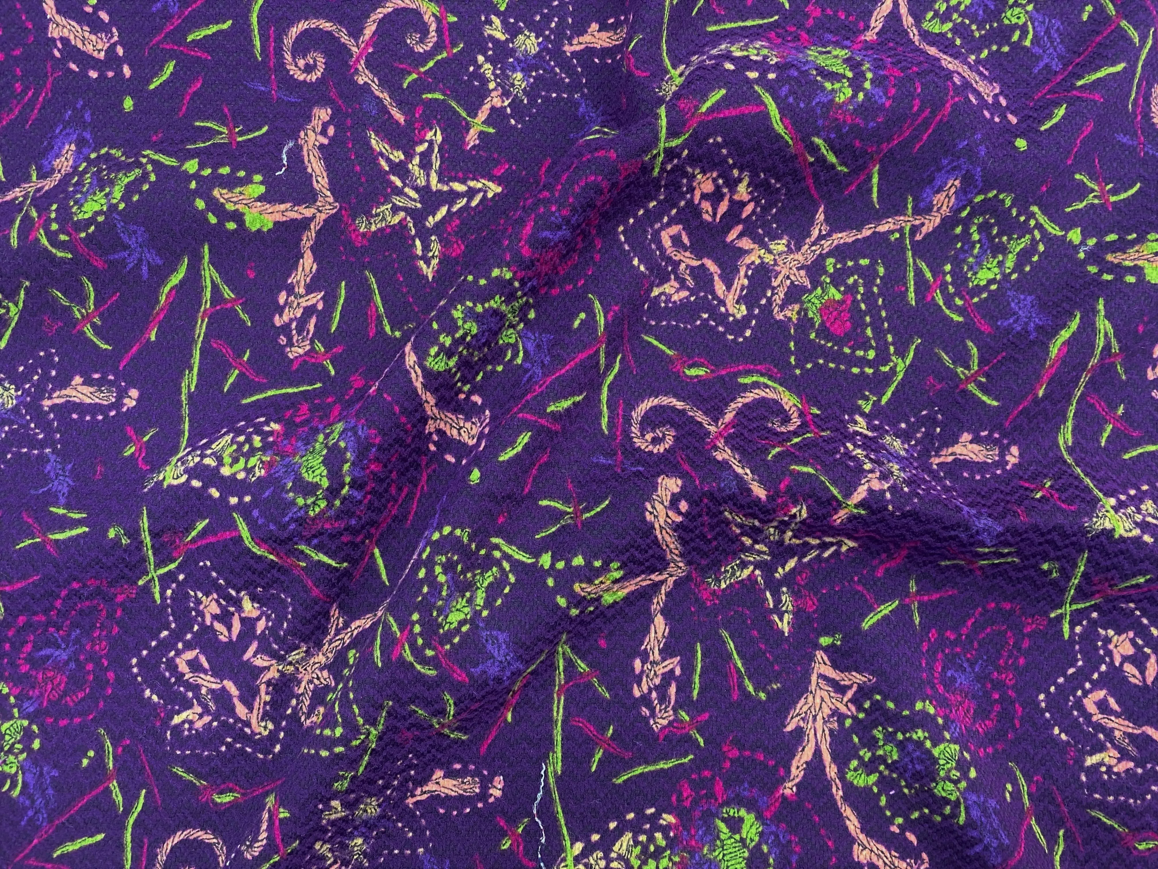 Boucle - Plum Abstract
