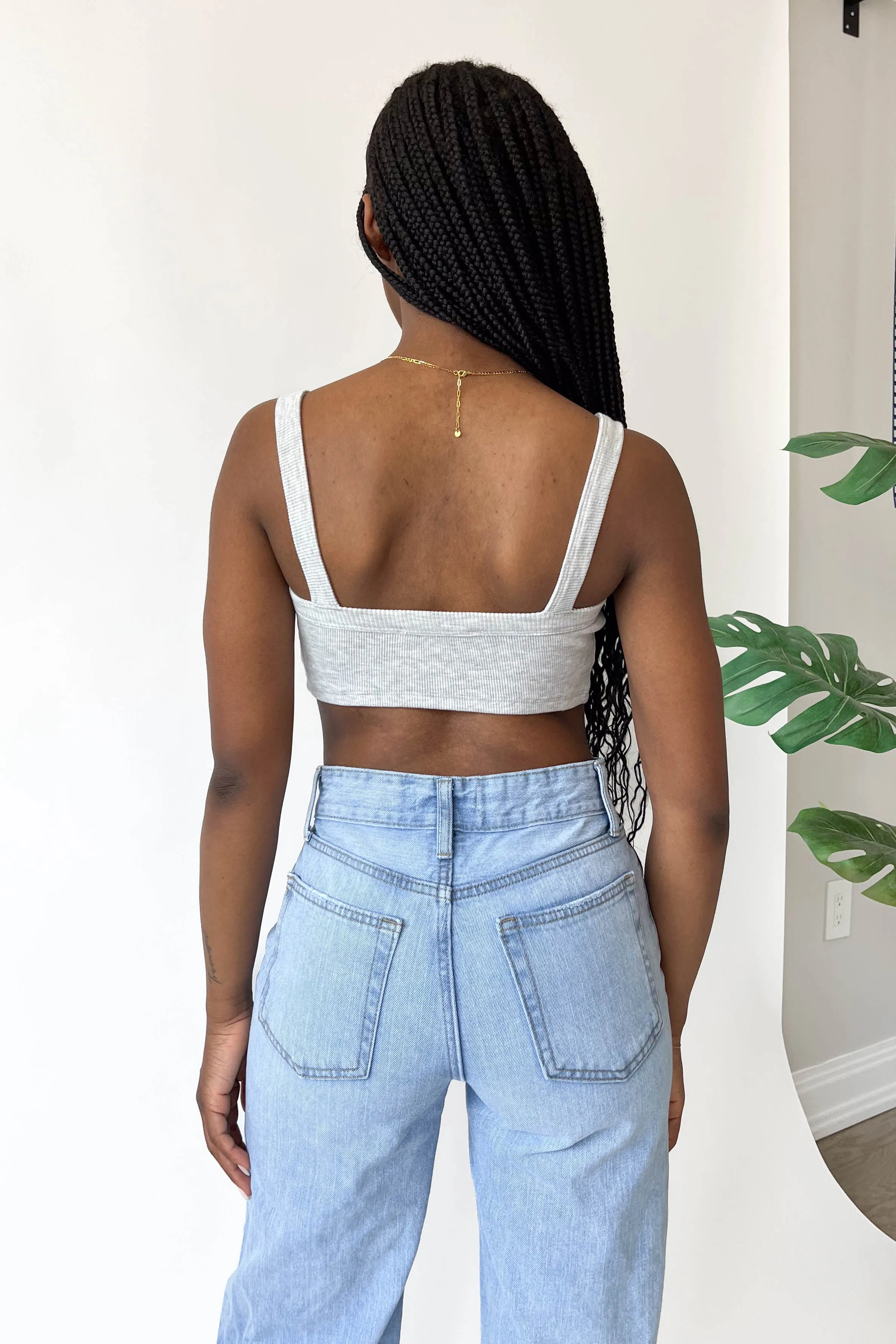 Bowie Bralette in Grey