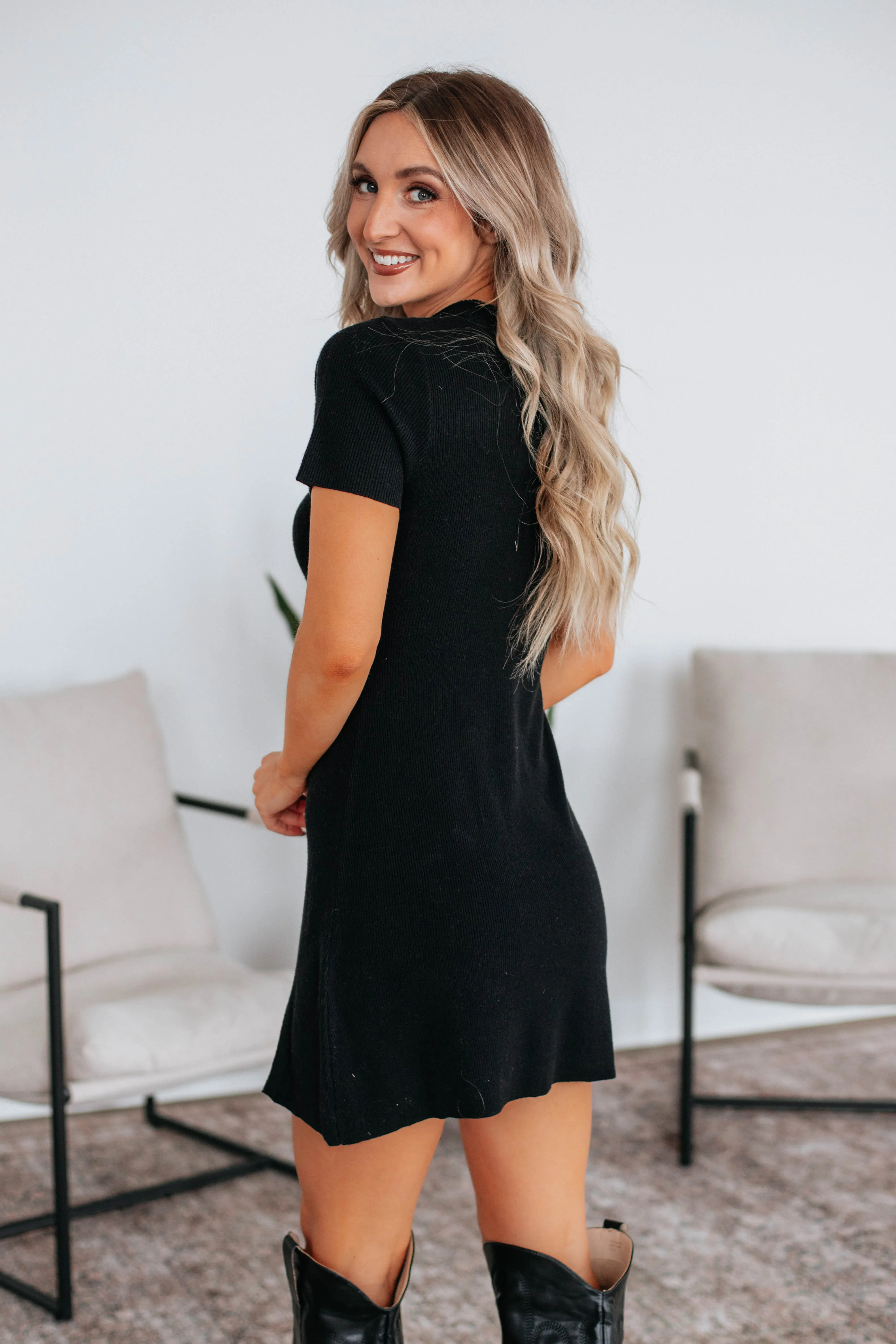 Briette Knit Dress - Black