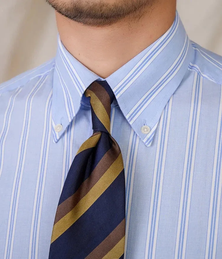 Business stripe all long sleeve shirt