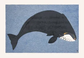 Cape Dorset 2020 Print, Massive Bowhead, Pauojoungie Saggiak