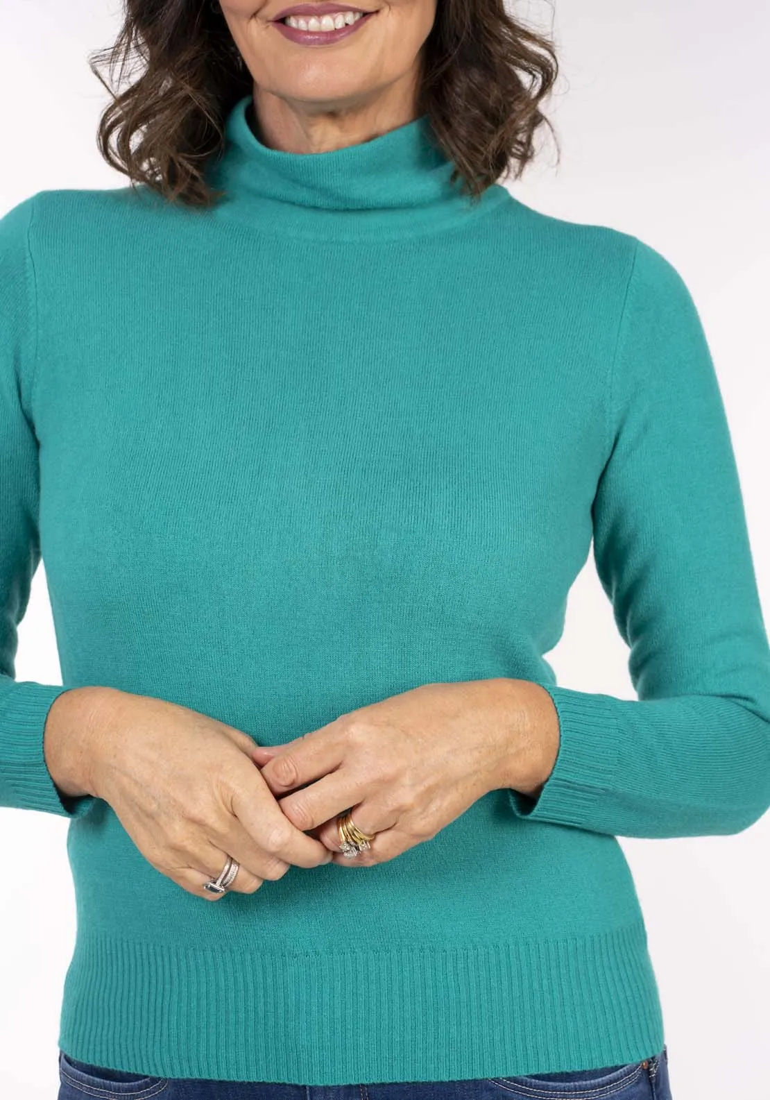 Cashmillon Turtle Neck - Blue