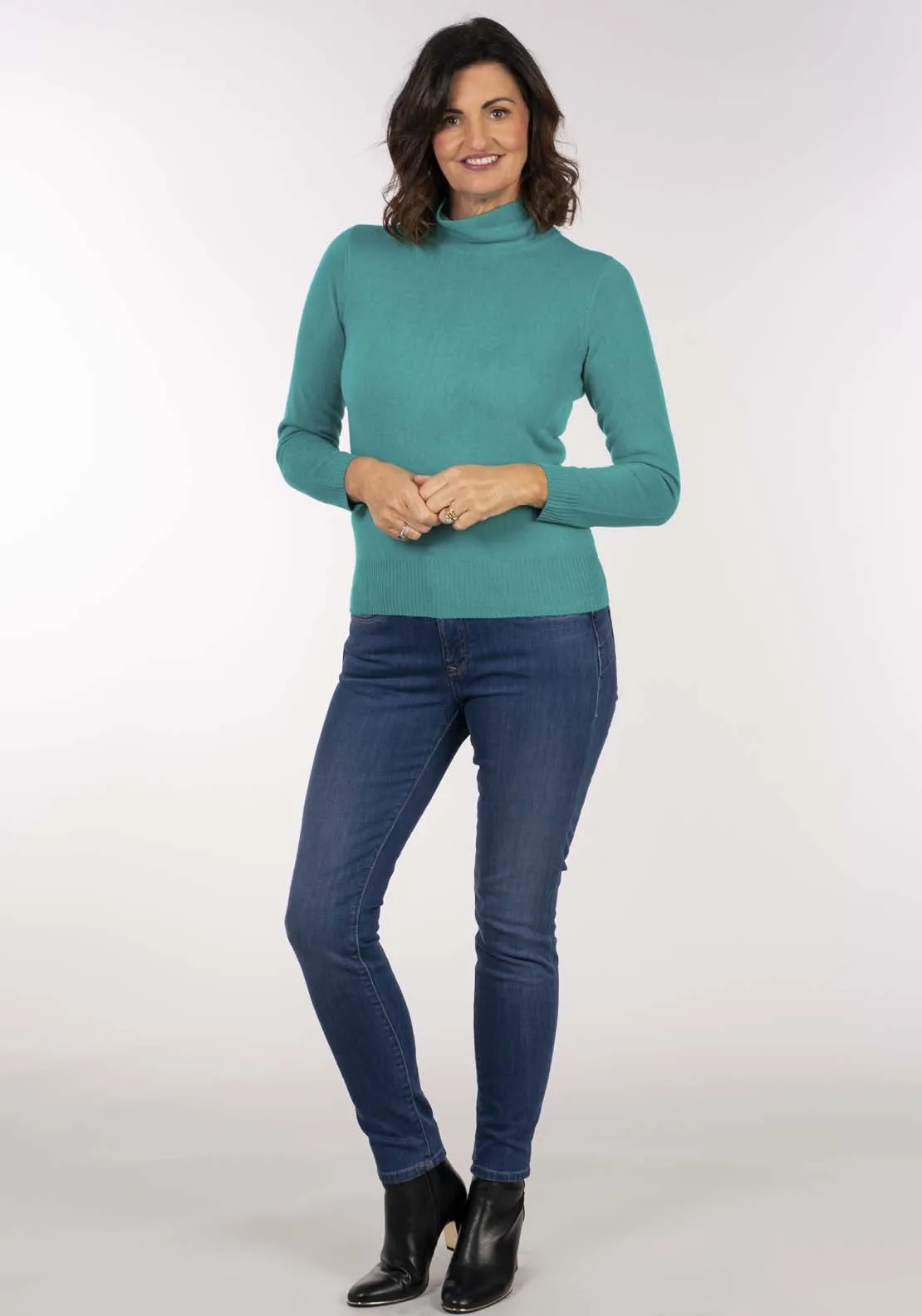 Cashmillon Turtle Neck - Blue