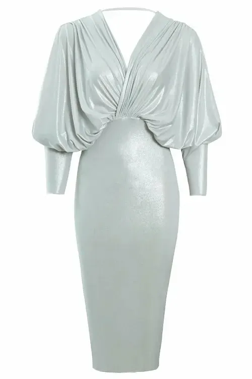 Chic Batwing Midi Dress