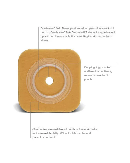 Convatec Natura Durahesive Skin Barrier, 13MM - 57MM (1/2" - 2 1/4"), BLUE - (10/BOX)