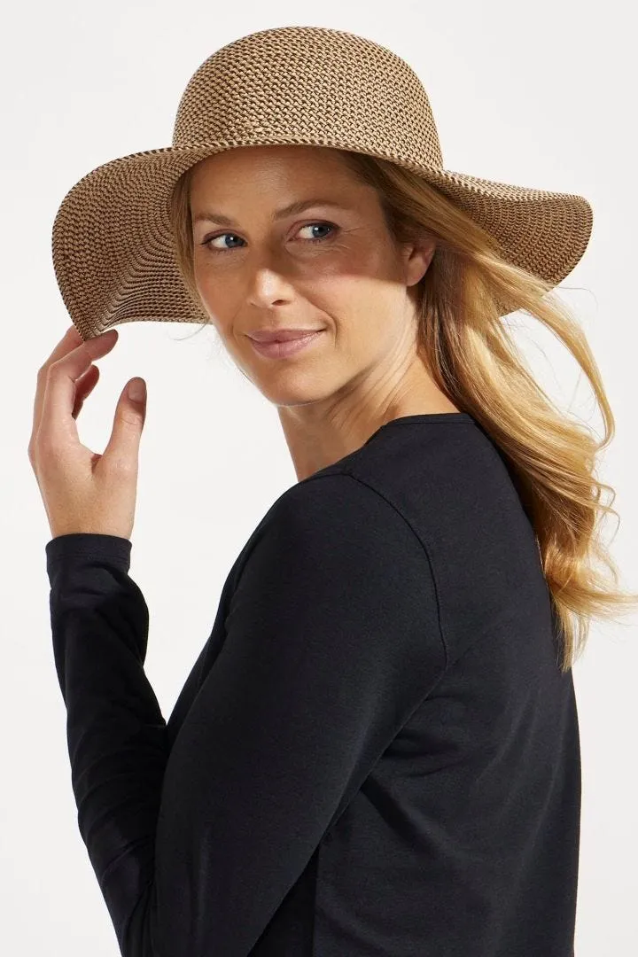 Coolibar Blake Elegant Floppy Sun Hat UPF 50  - Tan