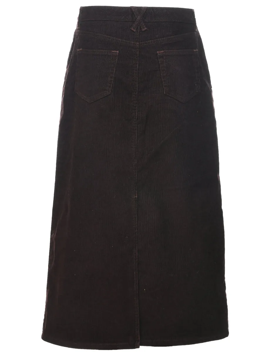 Corduroy Eddie Bauer Midi Skirt - M