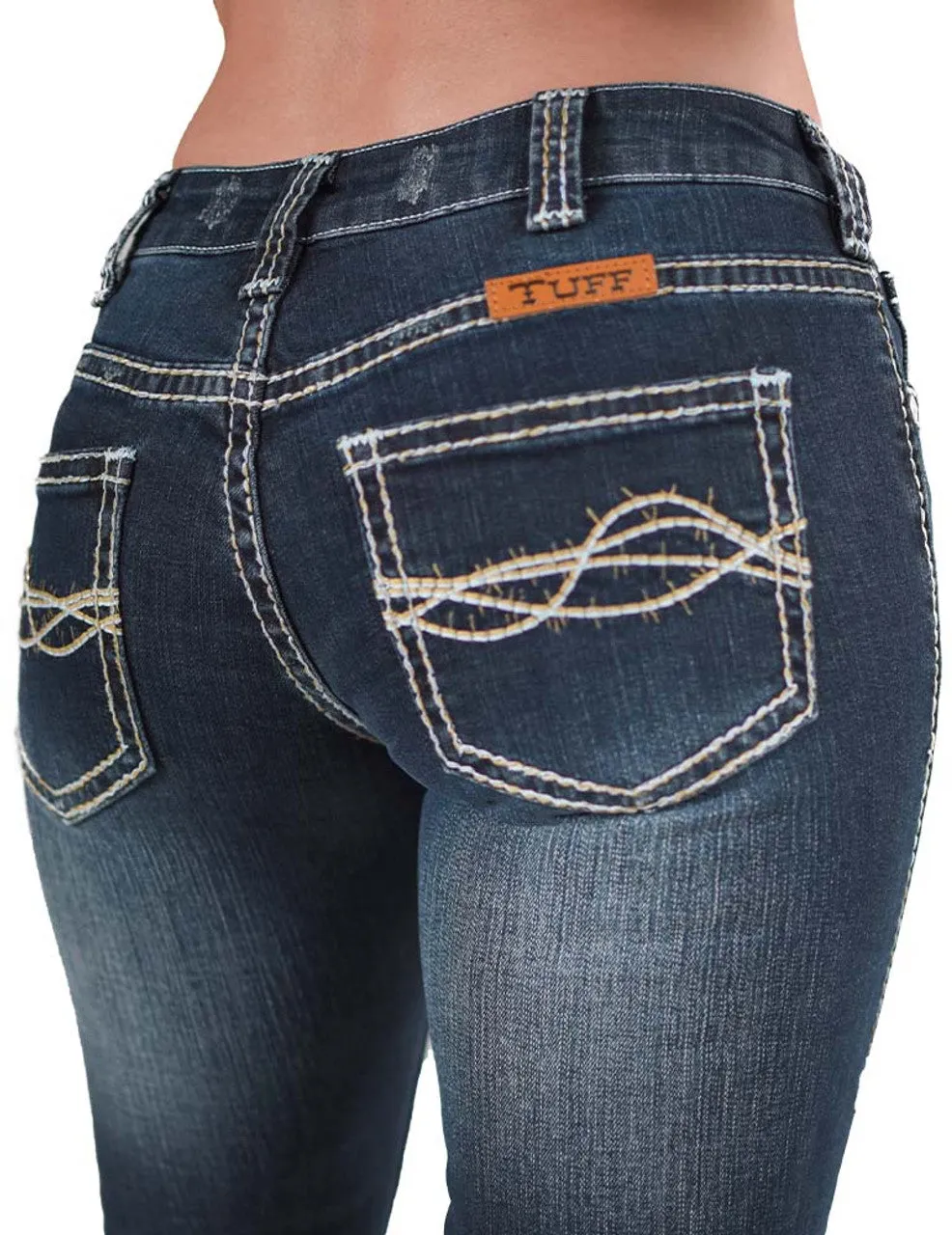 Cowgirl Tuff Ladies Jeans - Mid Rise - High Standard