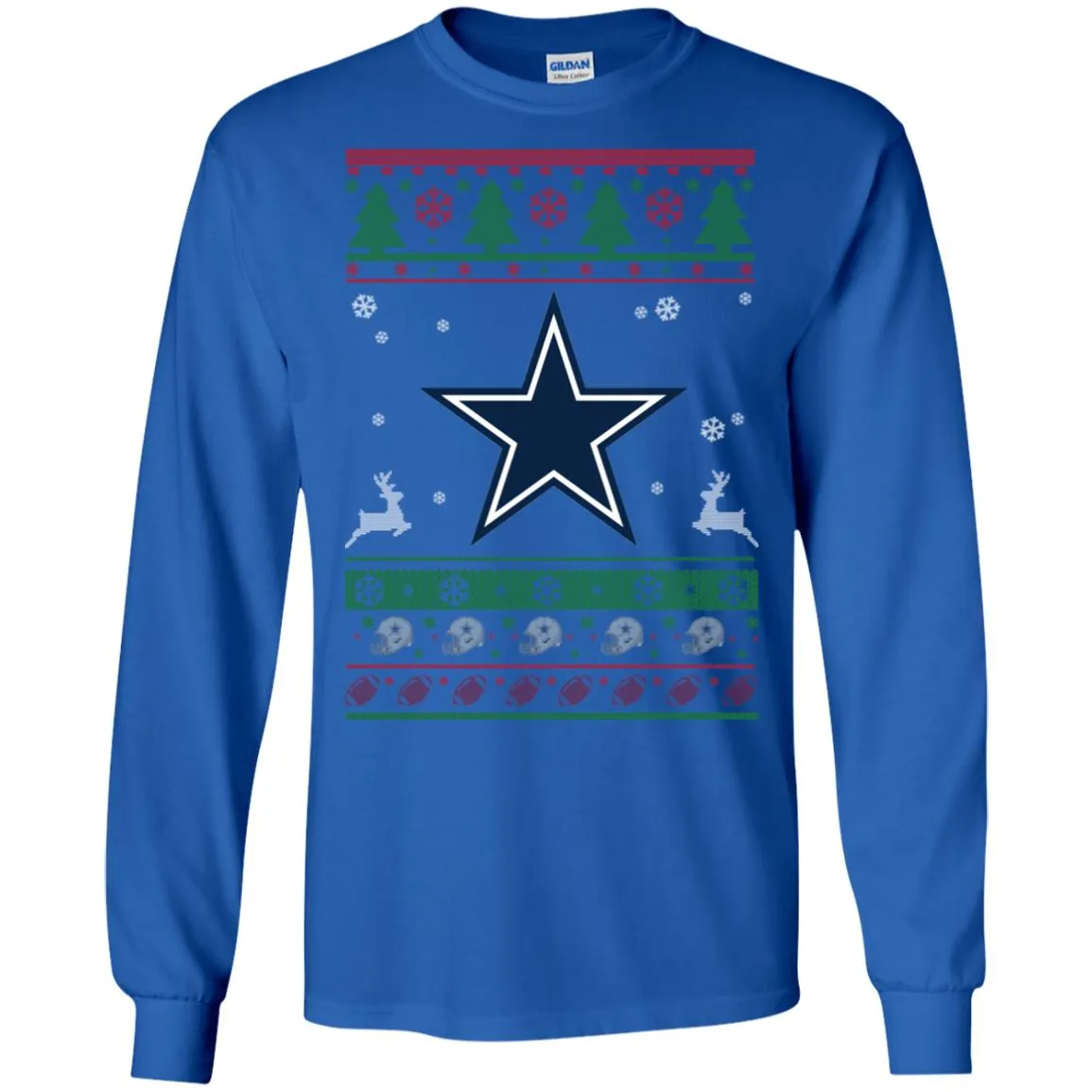 Dallas Cowboys Logo Football Teams Ugly Christmas Sweater Men Long SLeeve Shirt