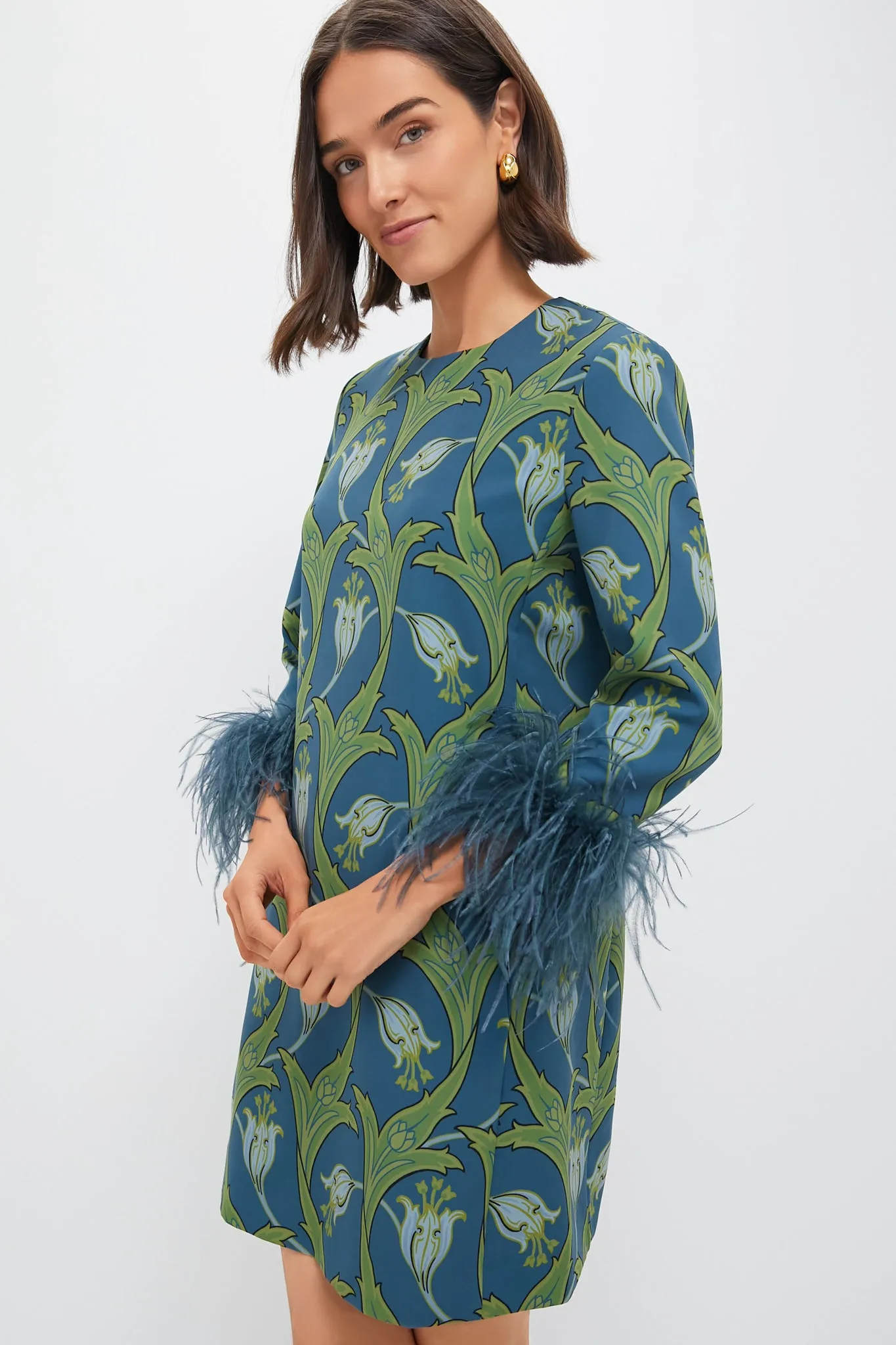 Deco Floral Feather Mod Mary Dress
