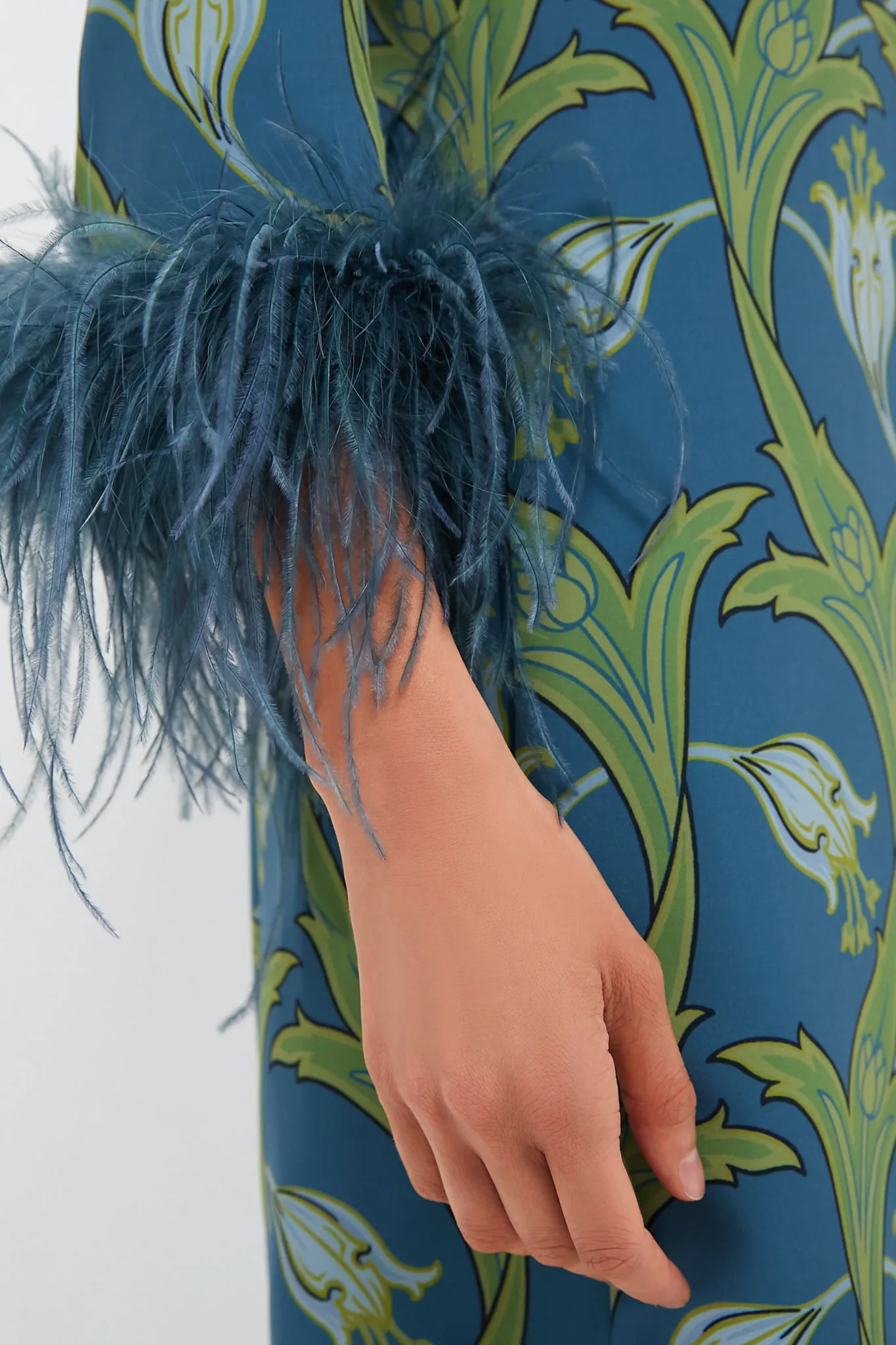 Deco Floral Feather Mod Mary Dress