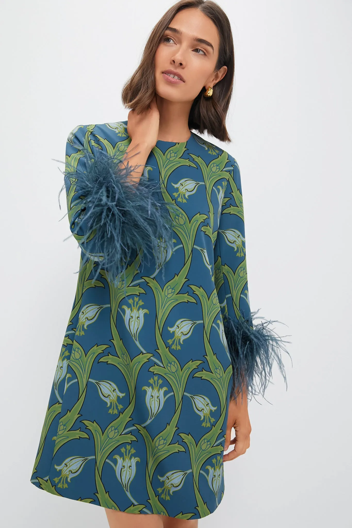 Deco Floral Feather Mod Mary Dress