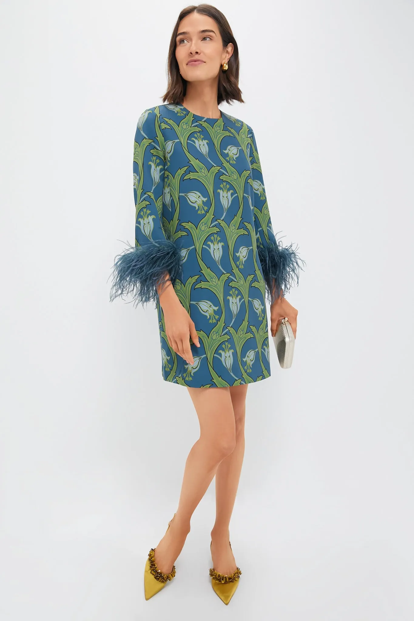 Deco Floral Feather Mod Mary Dress