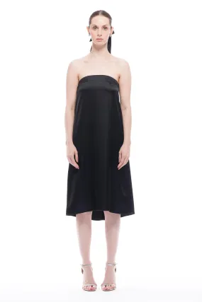 Delia Strapless Dress Satin
