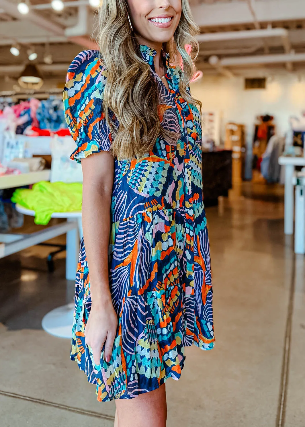 Emily Button-Up Mini Dress